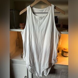White old navy scoop neck bodysuit- never worn